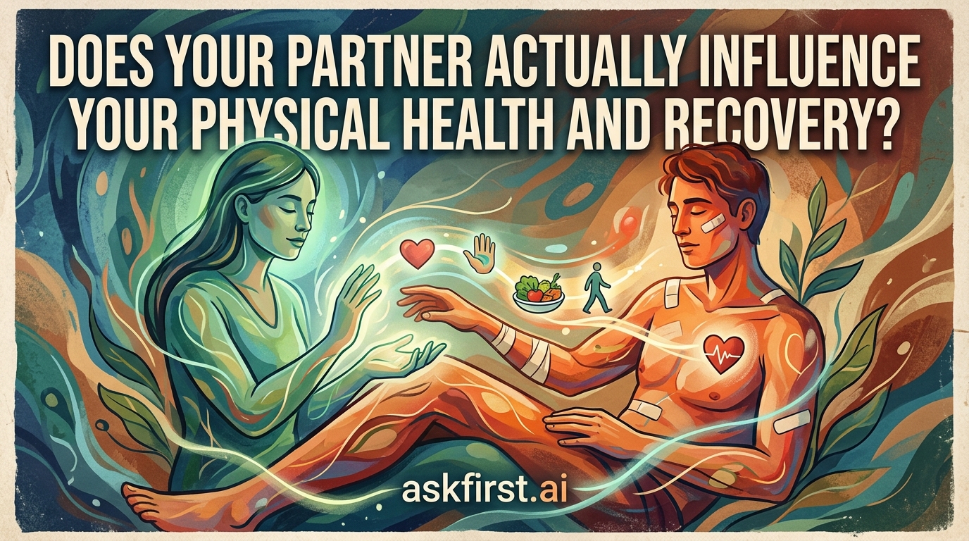 Does your partner actually influence your physical health and recovery? Does your partner actually influence your physical health and recovery?