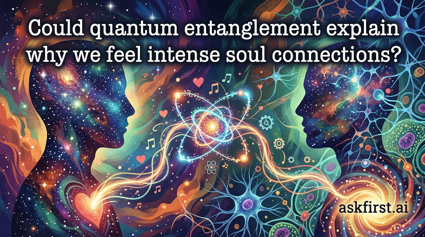 Could quantum entanglement explain why we feel intense soul connections? Could quantum entanglement explain why we feel intense soul connections?