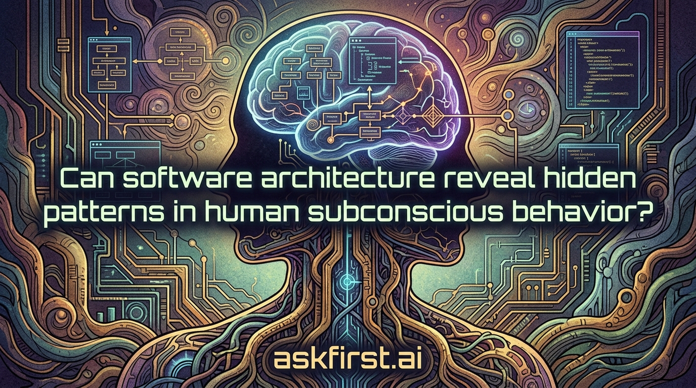 Can software architecture reveal hidden patterns in human subconscious behavior? Can software architecture reveal hidden patterns in human subconscious behavior?