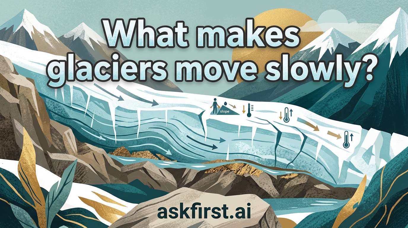 What makes glaciers move slowly? What makes glaciers move slowly?