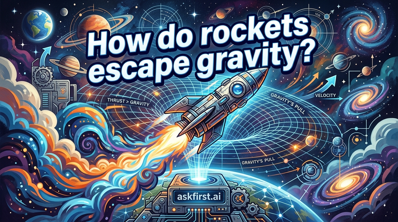 How do rockets escape gravity? How do rockets escape gravity?