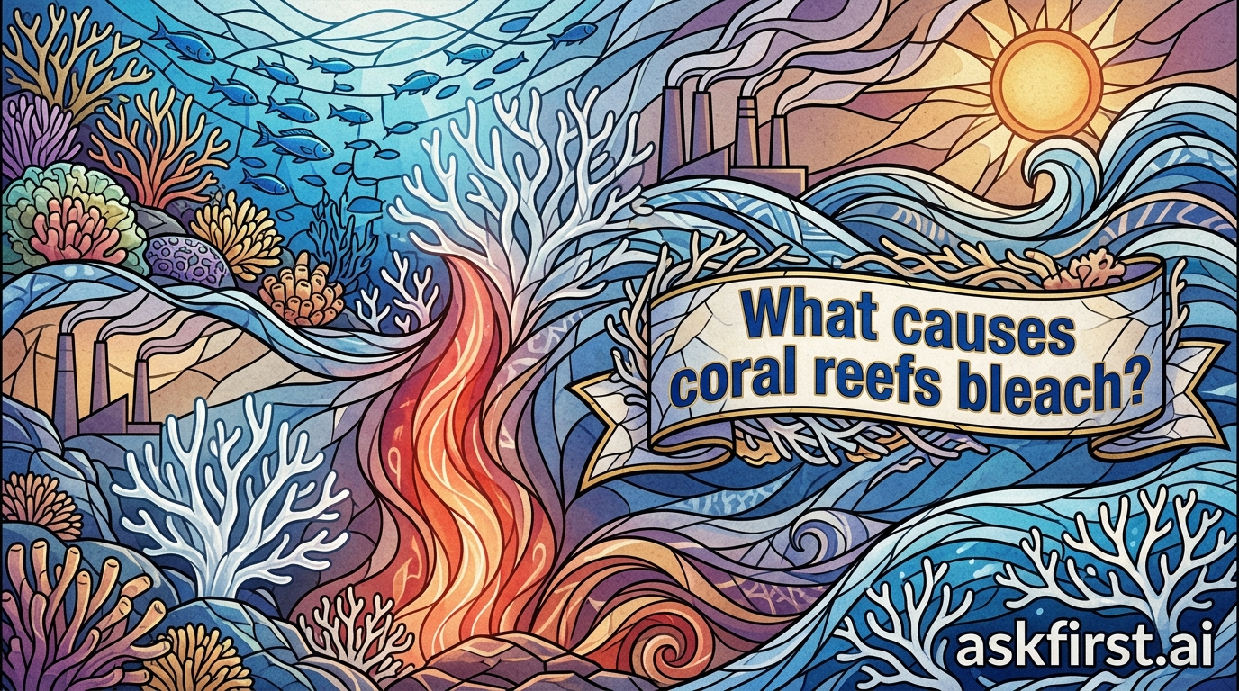 What causes coral reefs bleach? What causes coral reefs bleach?