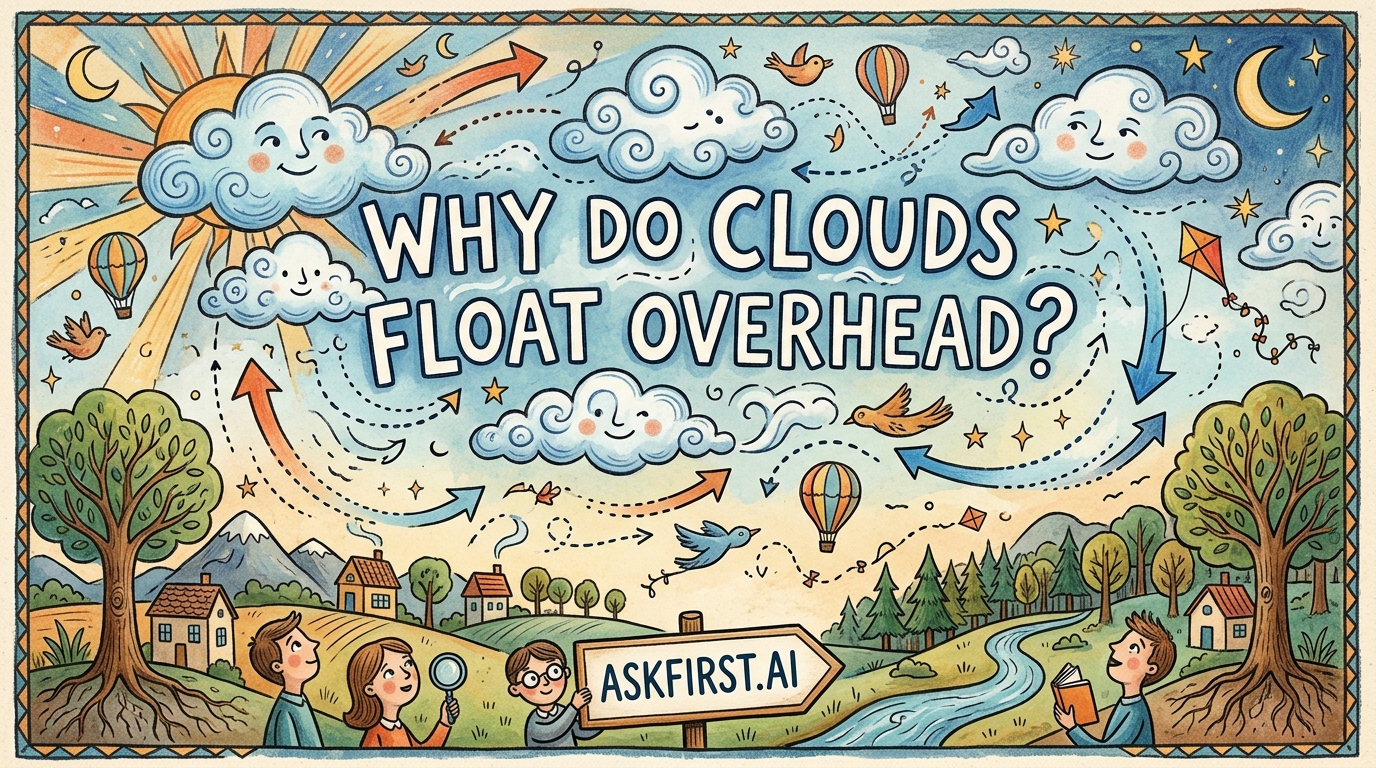 Why do clouds float overhead? Why do clouds float overhead?