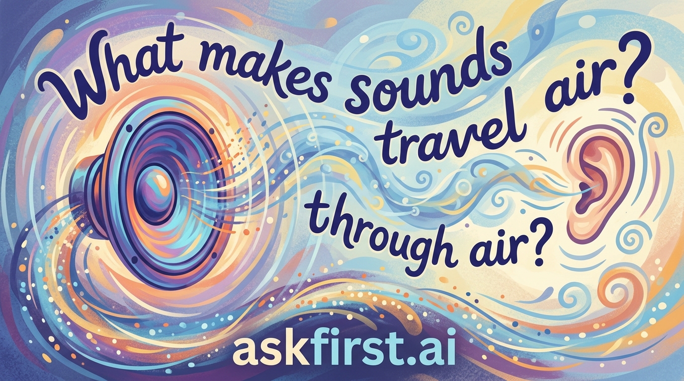 What makes sounds travel through air? What makes sounds travel through air?