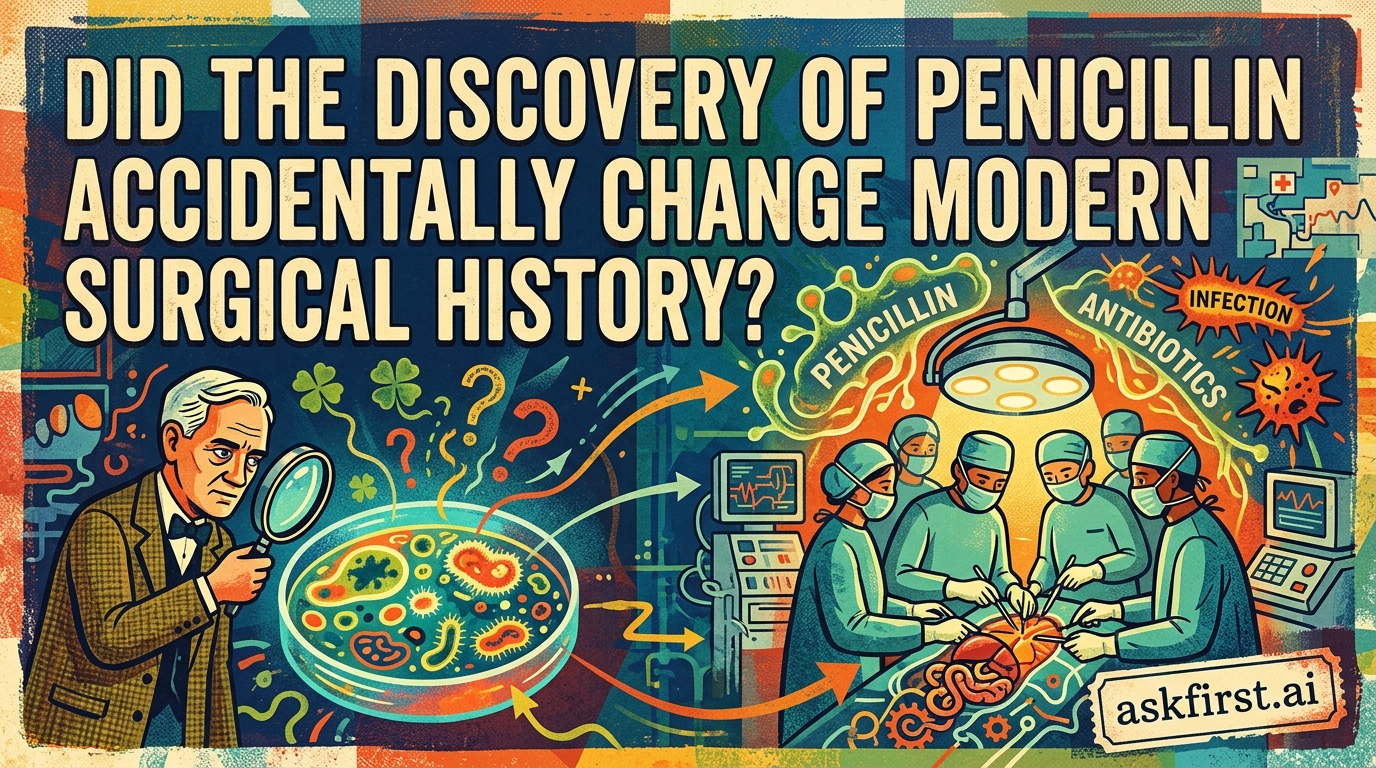 Did the discovery of penicillin accidentally change modern surgical history? Did the discovery of penicillin accidentally change modern surgical history?