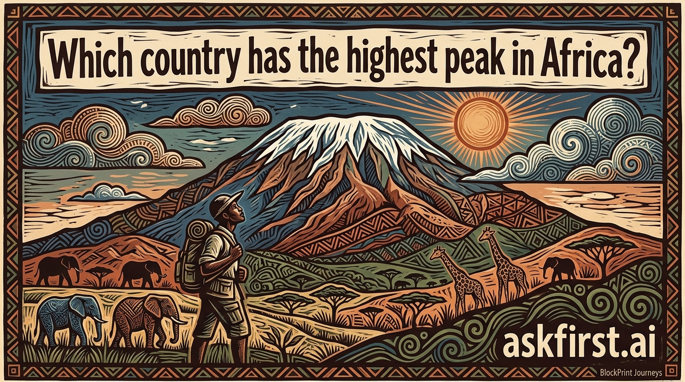 Which country has the highest peak in Africa? Which country has the highest peak in Africa?
