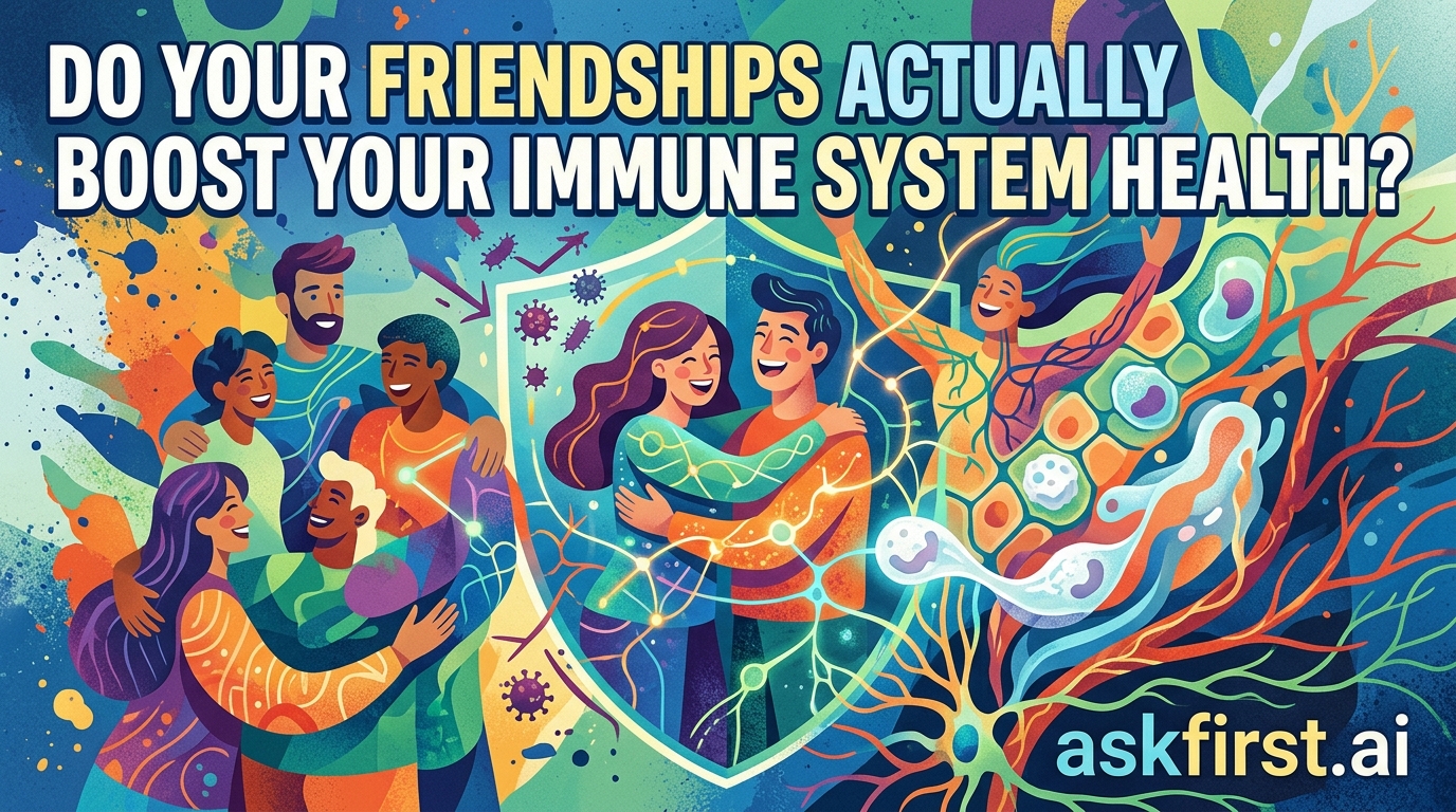 Do your friendships actually boost your immune system health? Do your friendships actually boost your immune system health?