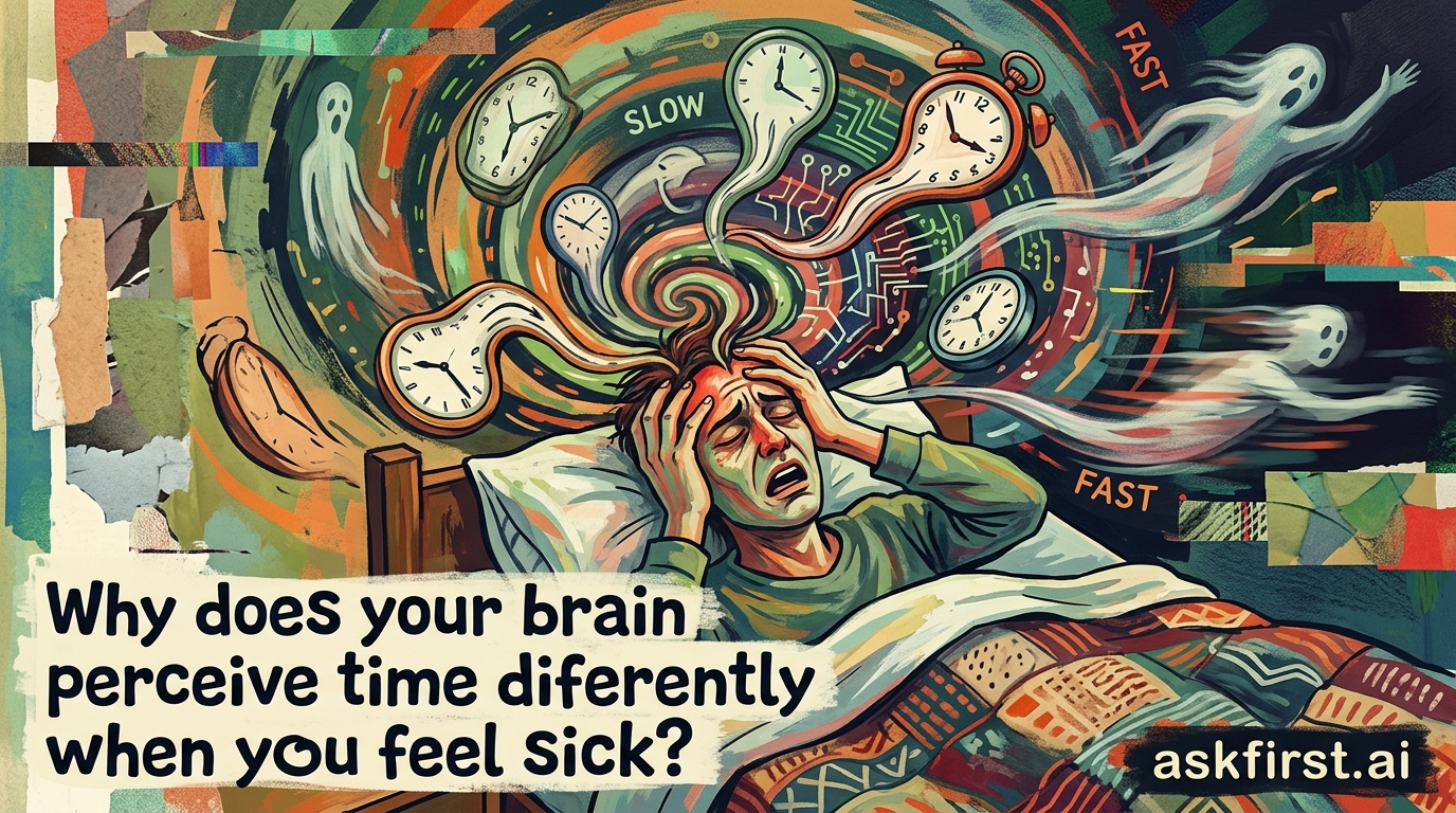 Why does your brain perceive time differently when you feel sick? Why does your brain perceive time differently when you feel sick?