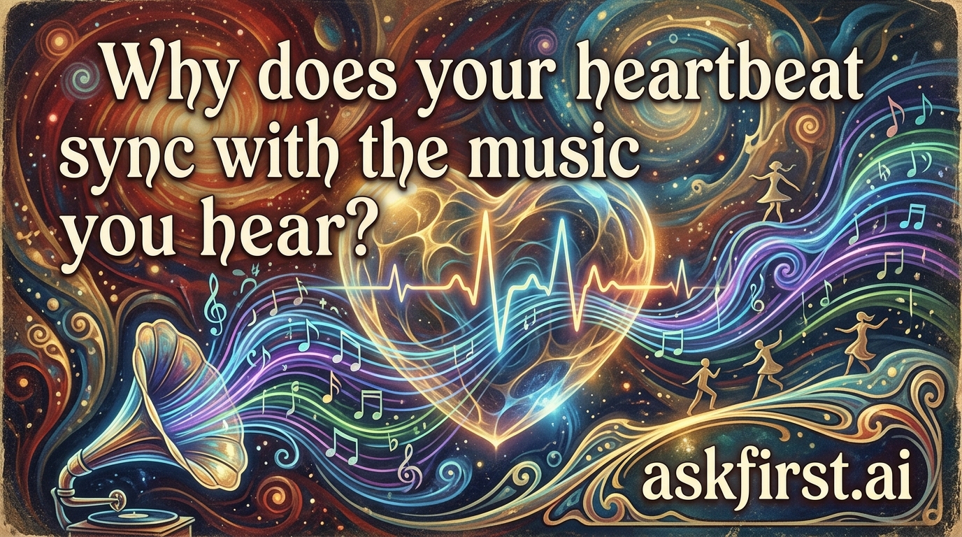 Why does your heartbeat sync with the music you hear? Why does your heartbeat sync with the music you hear?