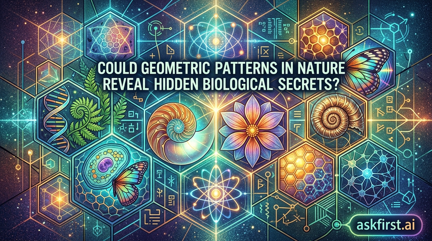 Could geometric patterns in nature reveal hidden biological secrets? Could geometric patterns in nature reveal hidden biological secrets?