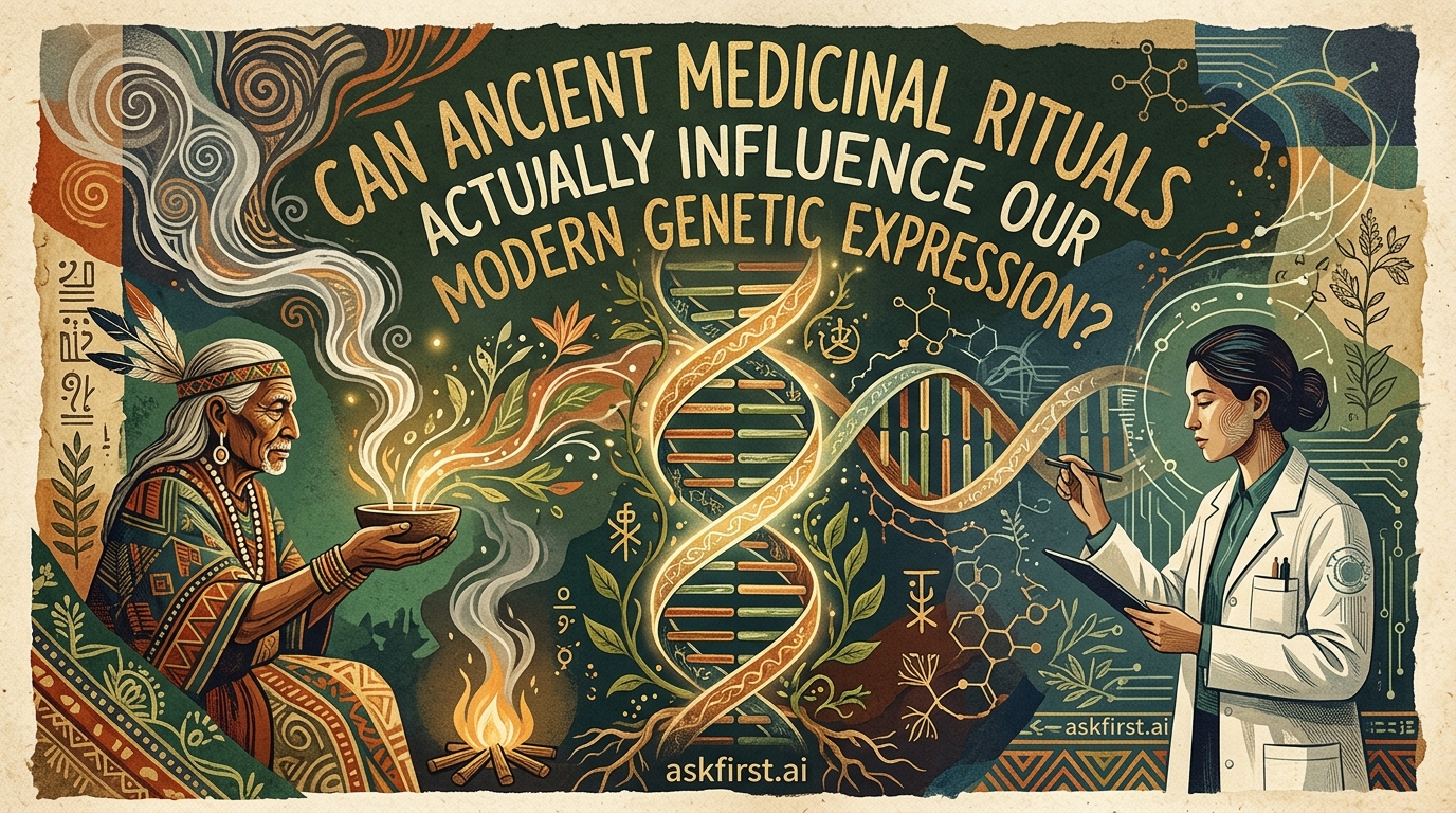 Can ancient medicinal rituals actually influence our modern genetic expression? Can ancient medicinal rituals actually influence our modern genetic expression?