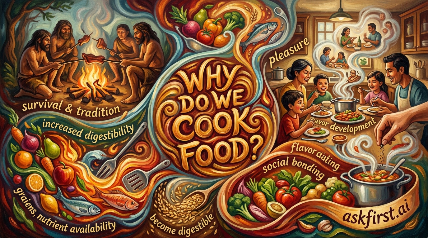 Why do we cook food? Why do we cook food?