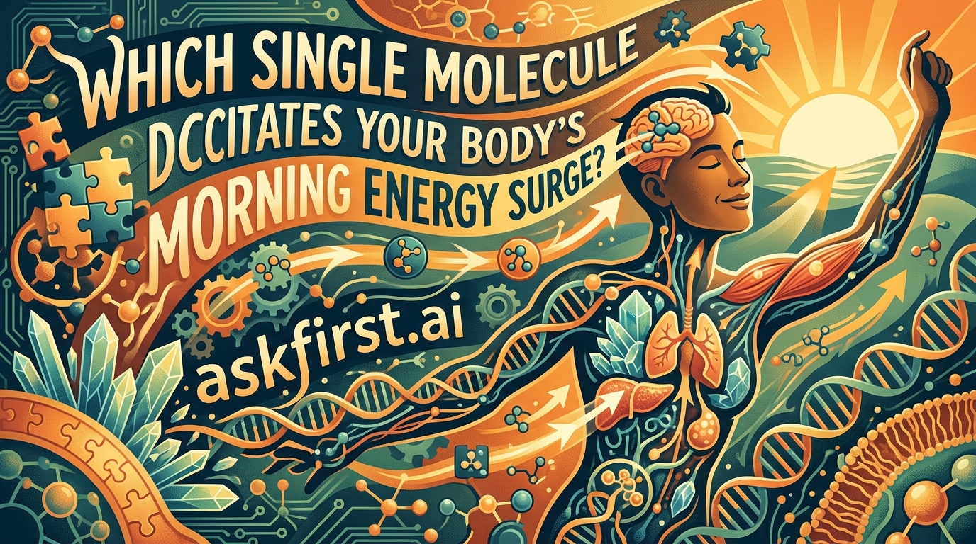 Which single molecule dictates your body's morning energy surge? Which single molecule dictates your body's morning energy surge?