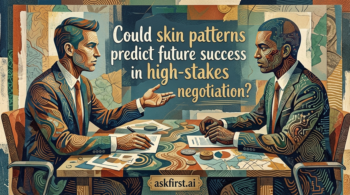 Could skin patterns predict future success in high-stakes negotiation? Could skin patterns predict future success in high-stakes negotiation?