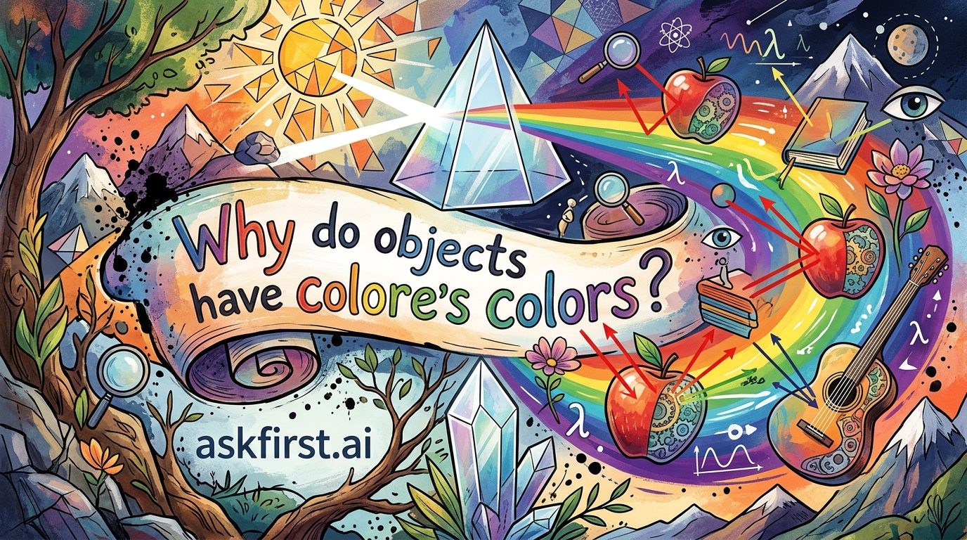 Why do objects have colors? Why do objects have colors?