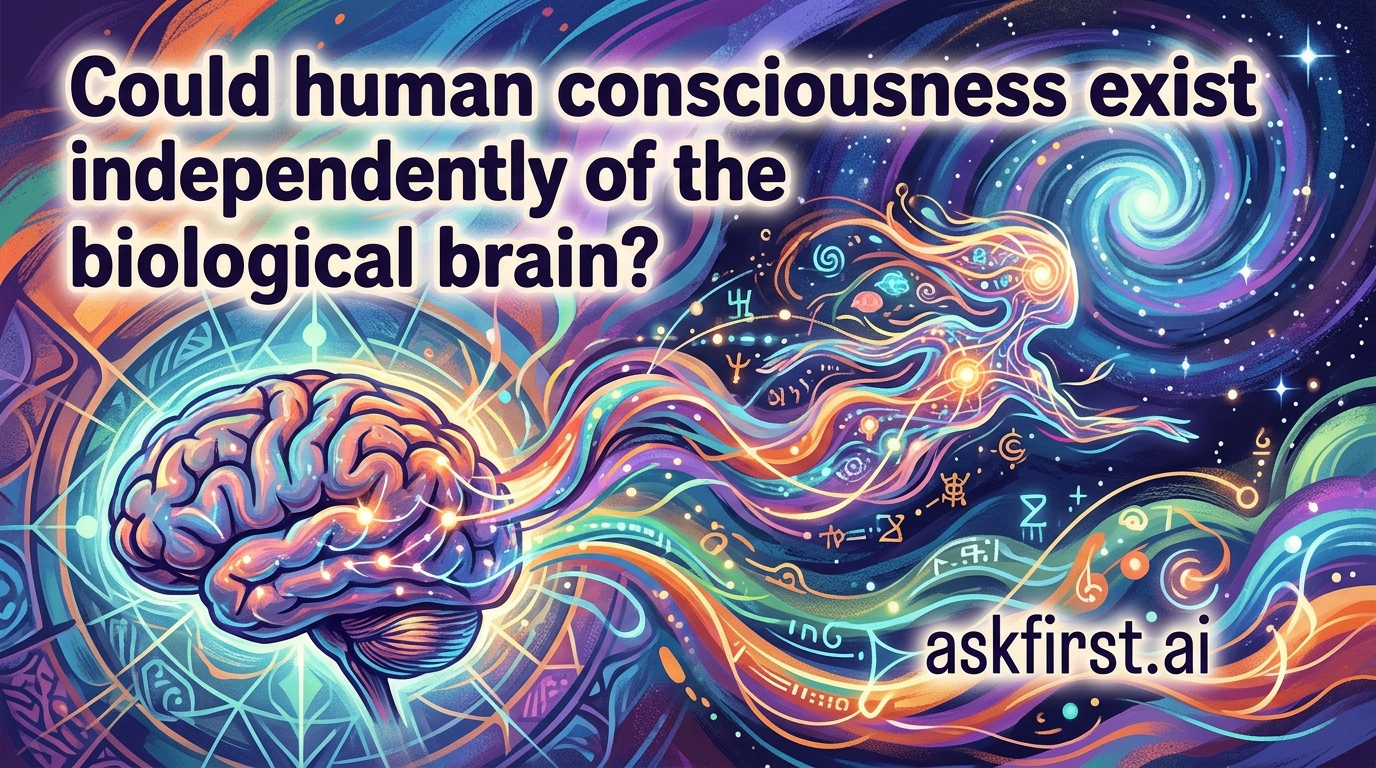 Could human consciousness exist independently of the biological brain? Could human consciousness exist independently of the biological brain?