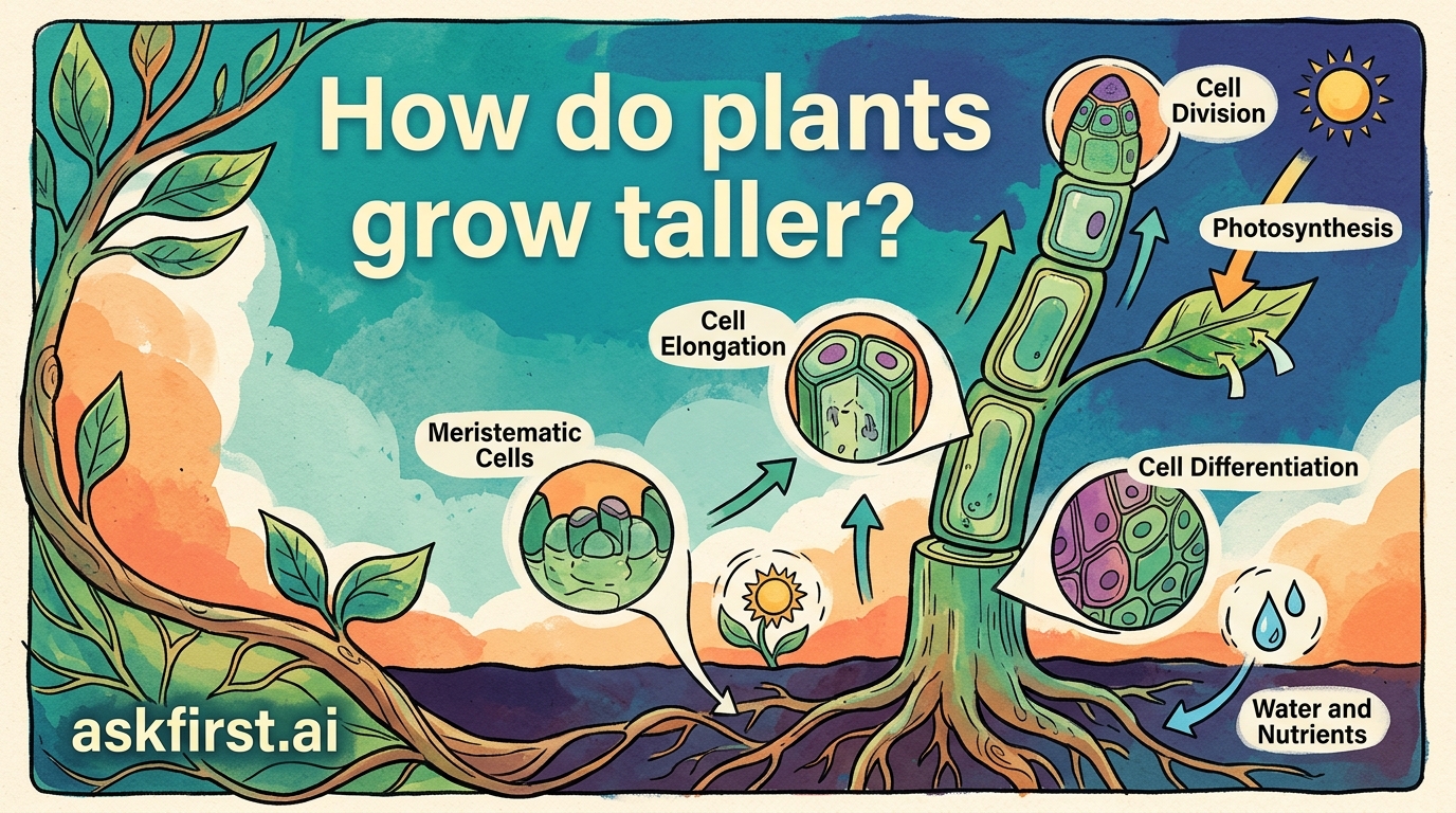 How do plants grow taller? How do plants grow taller?