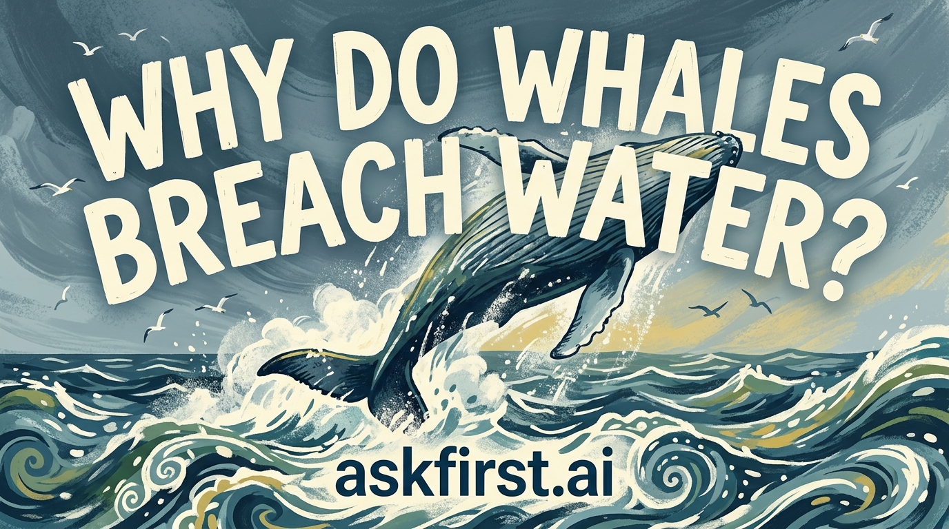 Why do whales breach water? Why do whales breach water?