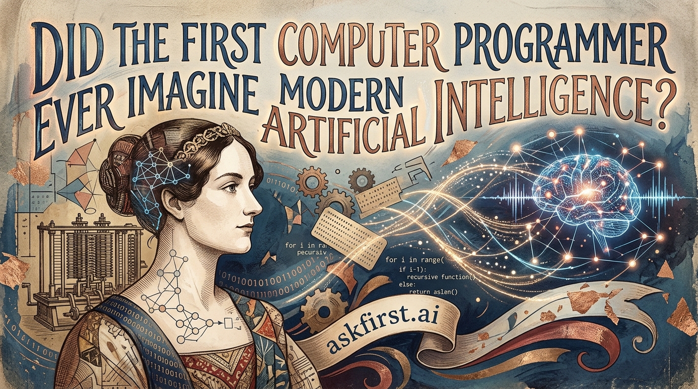 Did the first computer programmer ever imagine modern artificial intelligence? Did the first computer programmer ever imagine modern artificial intelligence?