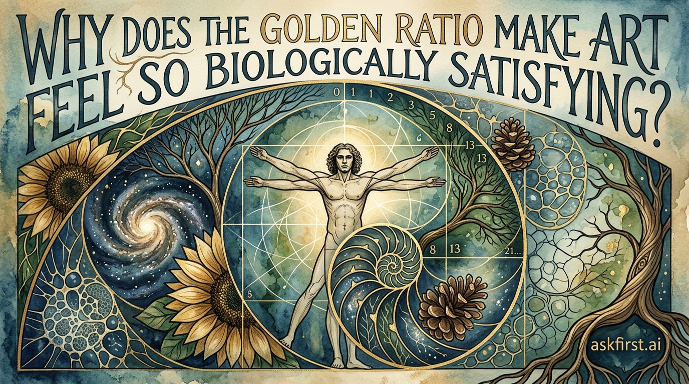 Why does the golden ratio make art feel so biologically satisfying? Why does the golden ratio make art feel so biologically satisfying?