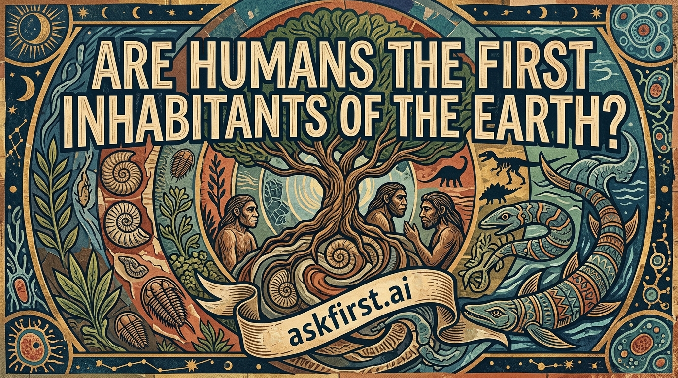 Are humans the first inhabitants of the earth? Are humans the first inhabitants of the earth?