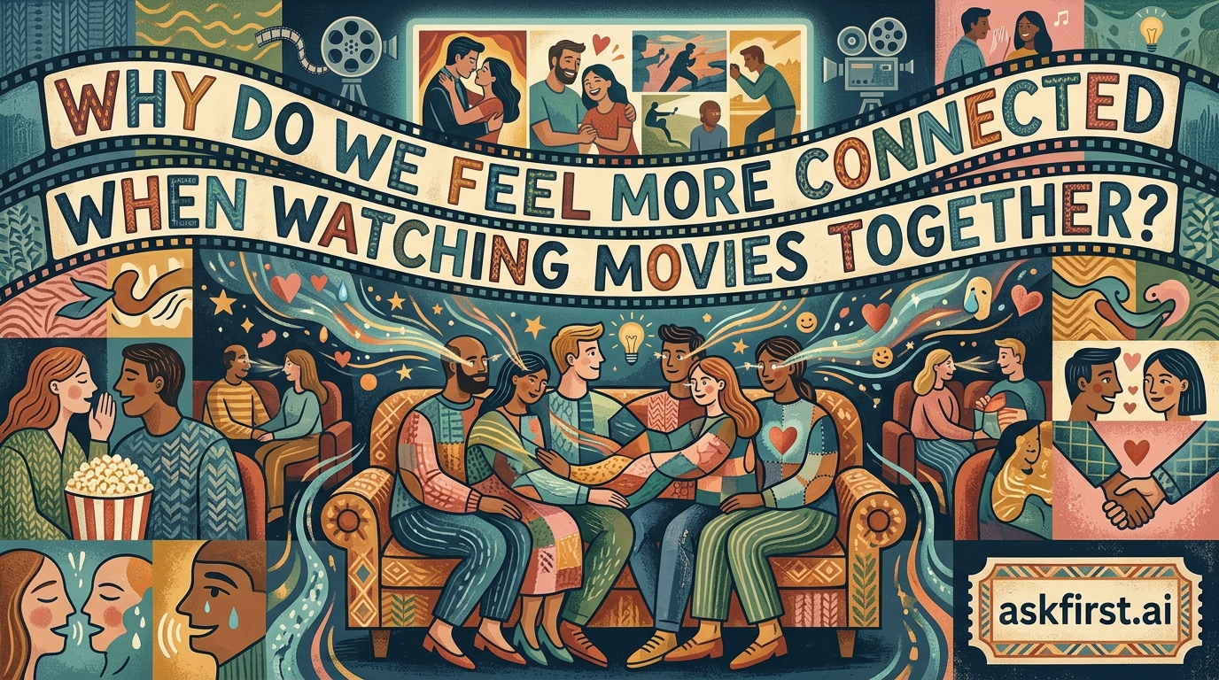 Why do we feel more connected when watching movies together? Why do we feel more connected when watching movies together?