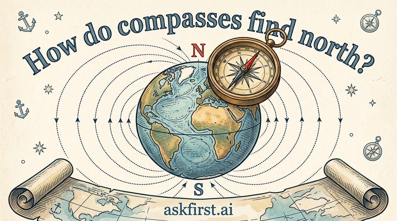 How do compasses find north? How do compasses find north?