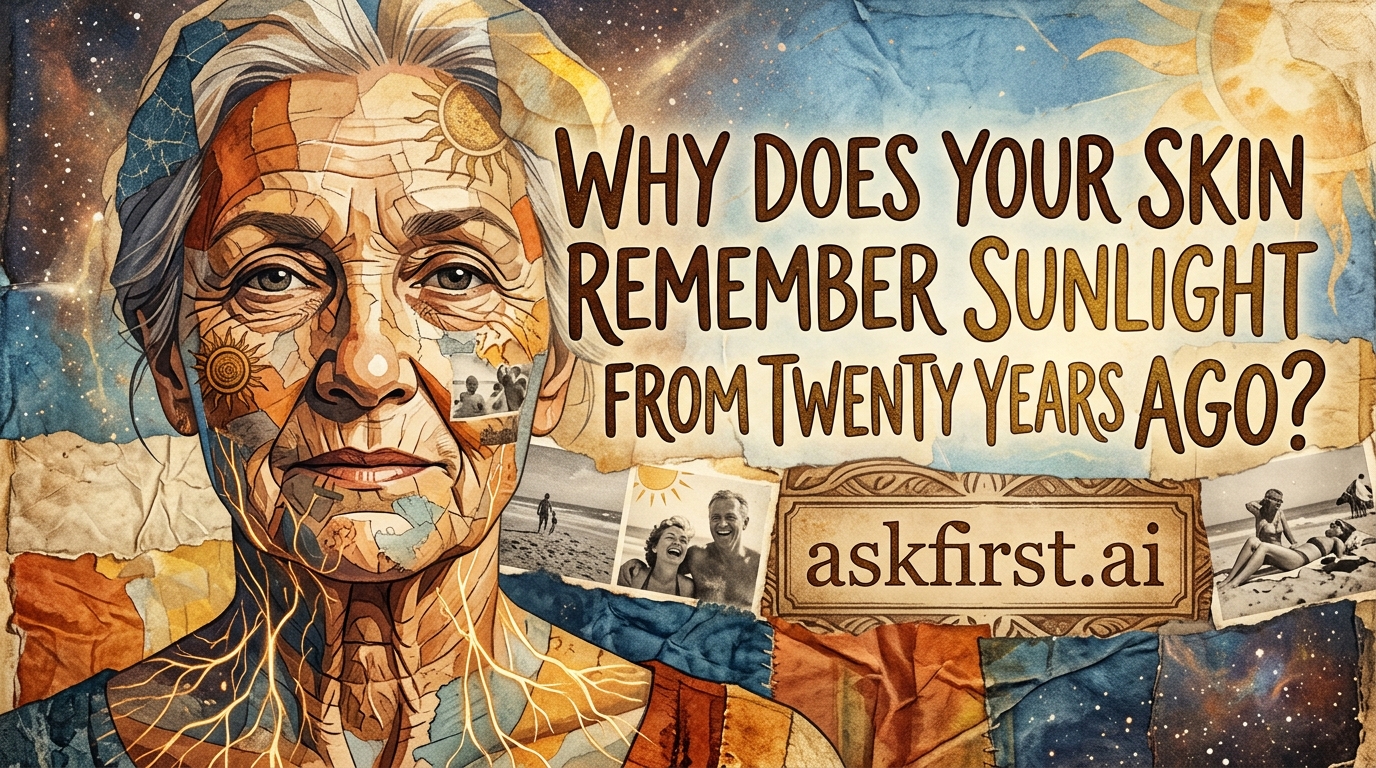 Why does your skin remember sunlight from twenty years ago? Why does your skin remember sunlight from twenty years ago?