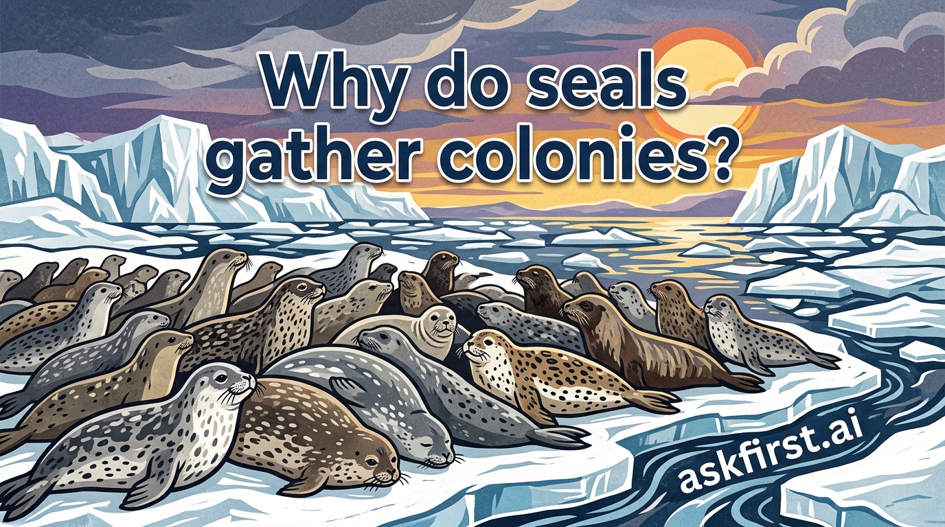 Why do seals gather colonies? Why do seals gather colonies?