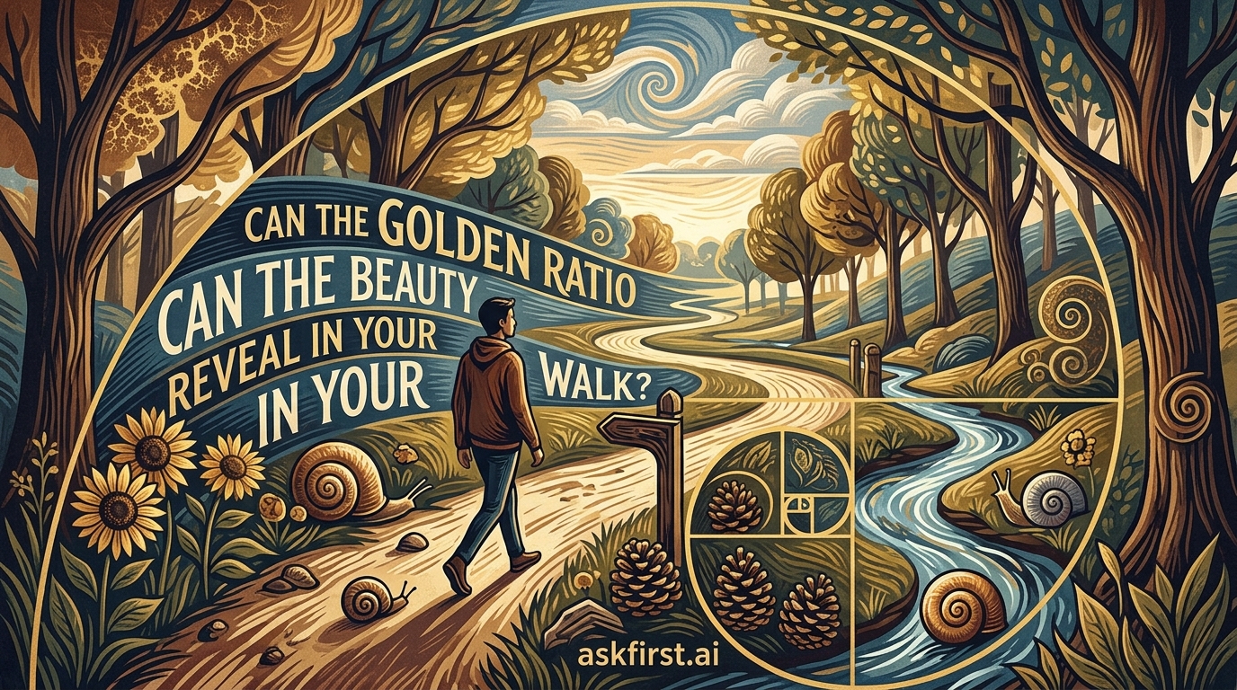 Can the golden ratio reveal beauty in your daily walk? Can the golden ratio reveal beauty in your daily walk?