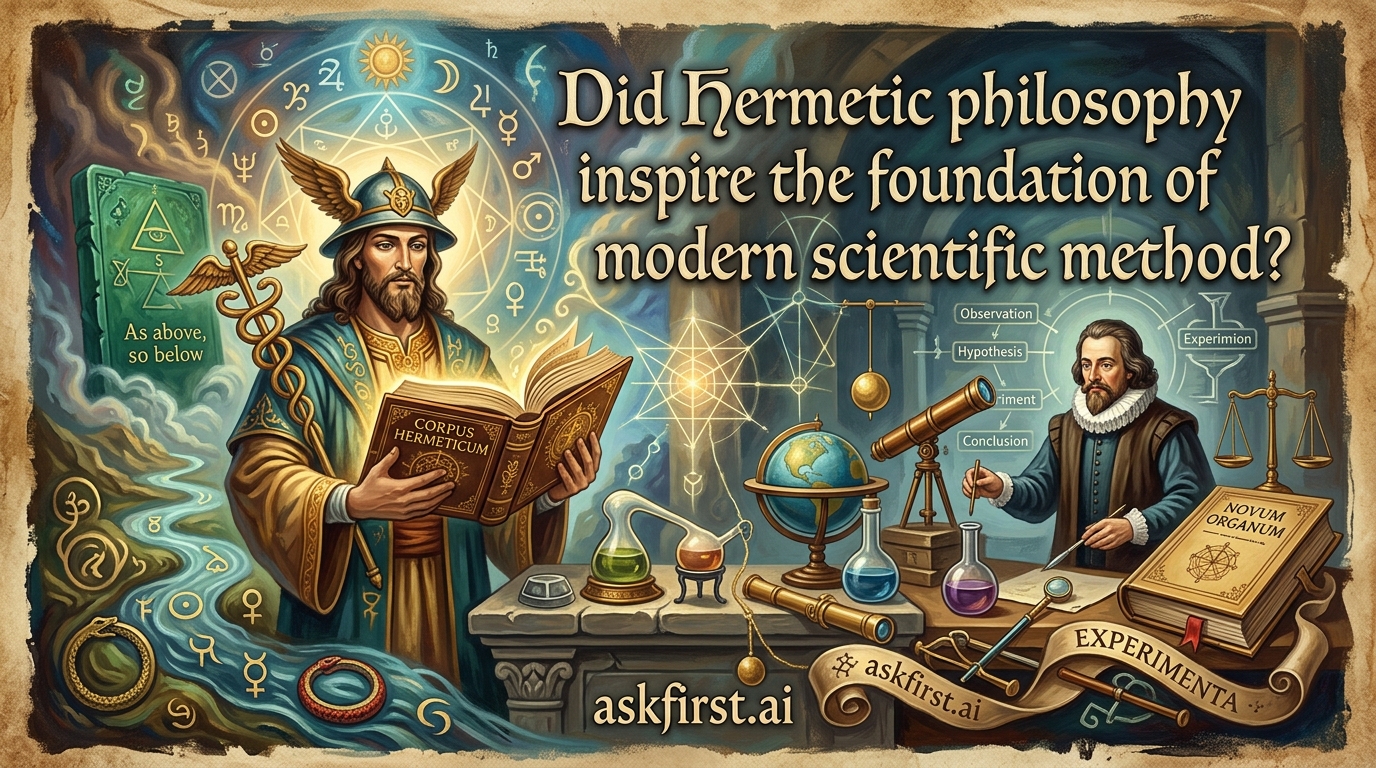 Did Hermetic philosophy inspire the foundation of modern scientific method? Did Hermetic philosophy inspire the foundation of modern scientific method?
