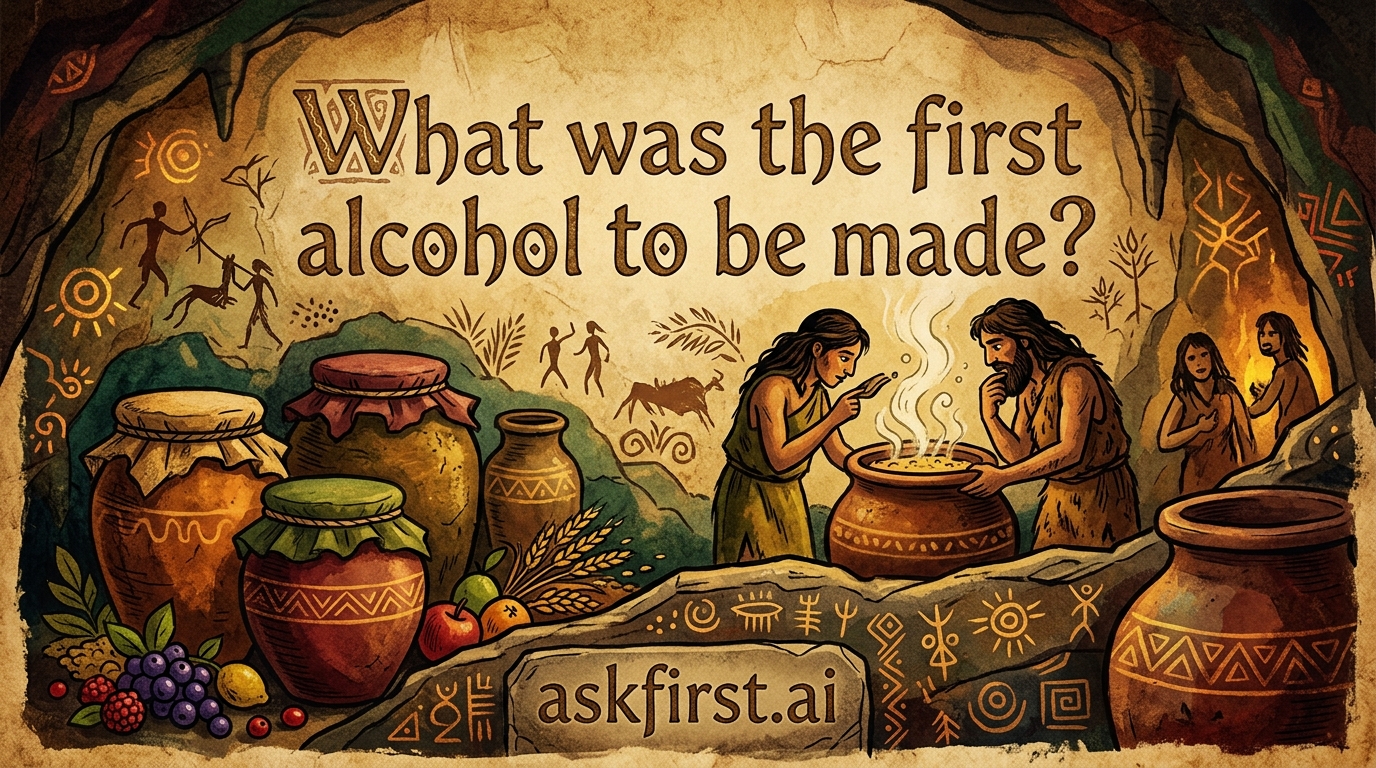 What was the first alcohol to be made? What was the first alcohol to be made?