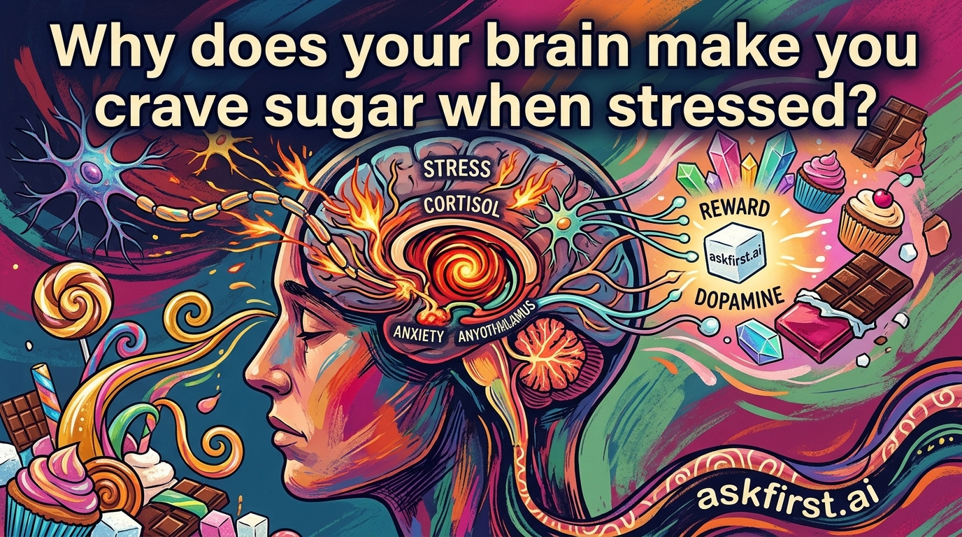 Why does your brain make you crave sugar when stressed? Why does your brain make you crave sugar when stressed?