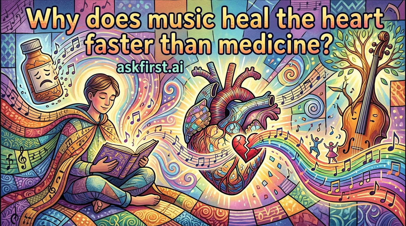 Why does music heal the heart faster than medicine? Why does music heal the heart faster than medicine?