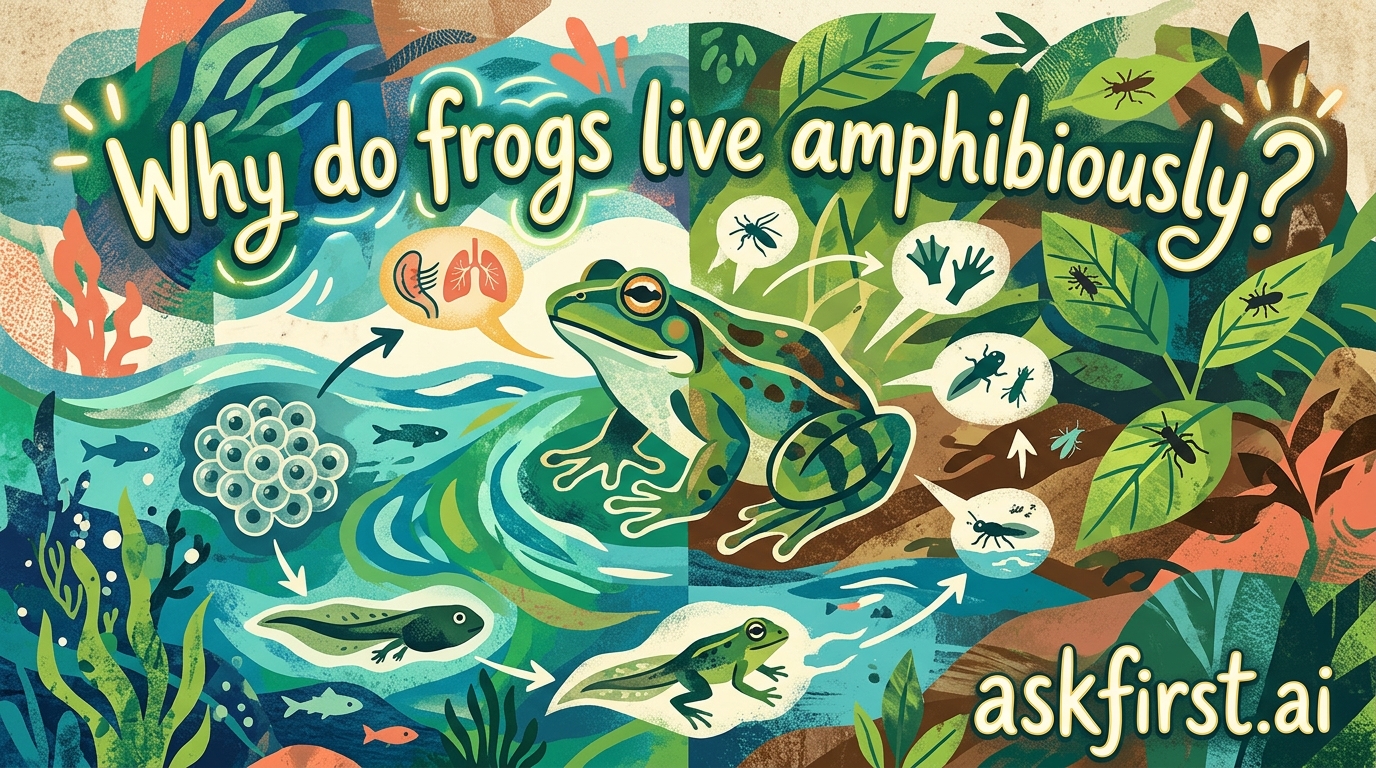 Why do frogs live amphibiously? Why do frogs live amphibiously?