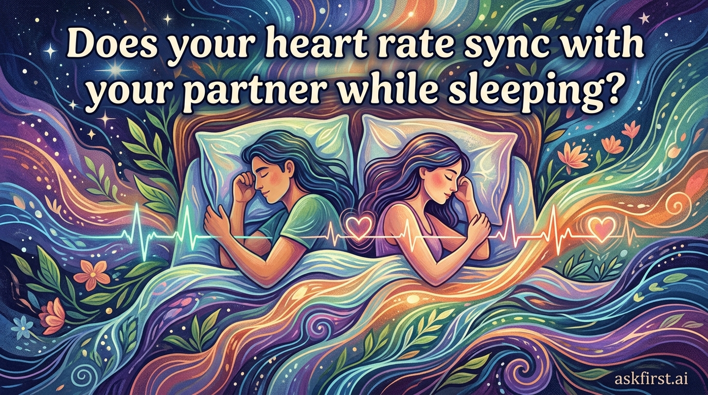 Does your heart rate sync with your partner while sleeping? Does your heart rate sync with your partner while sleeping?
