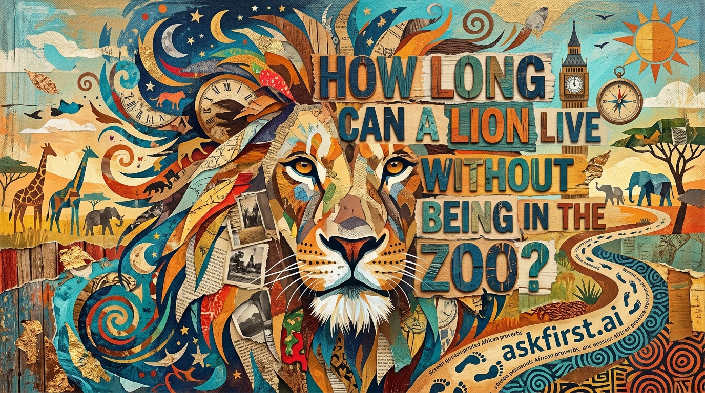 How long can a lion live without being in the zoo? How long can a lion live without being in the zoo?