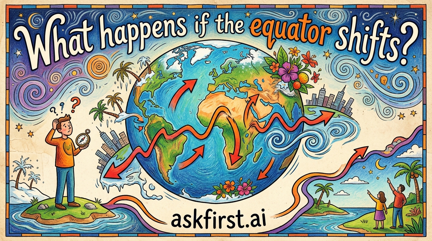 What happens if the equator shifts? What happens if the equator shifts?