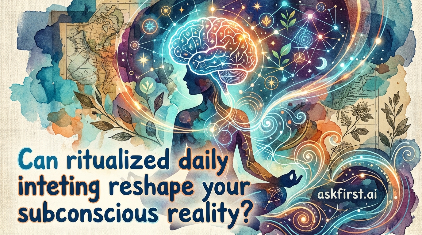 Can ritualized daily intention setting reshape your subconscious reality? Can ritualized daily intention setting reshape your subconscious reality?