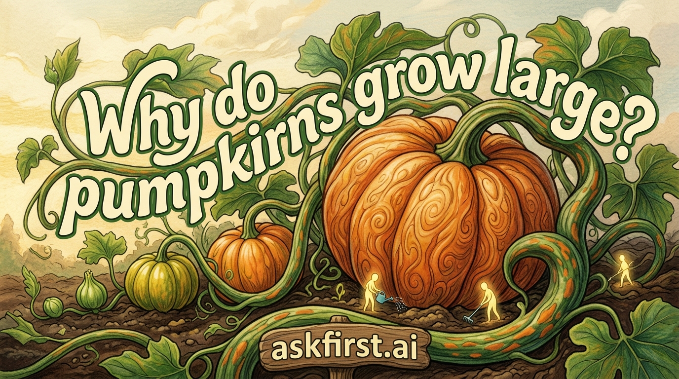 Why do pumpkins grow large? Why do pumpkins grow large?