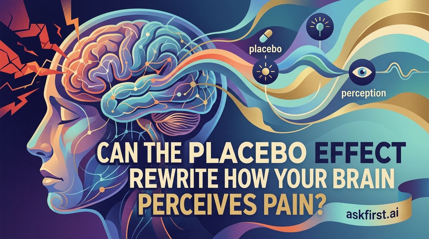 Can the placebo effect rewrite how your brain perceives pain? Can the placebo effect rewrite how your brain perceives pain?
