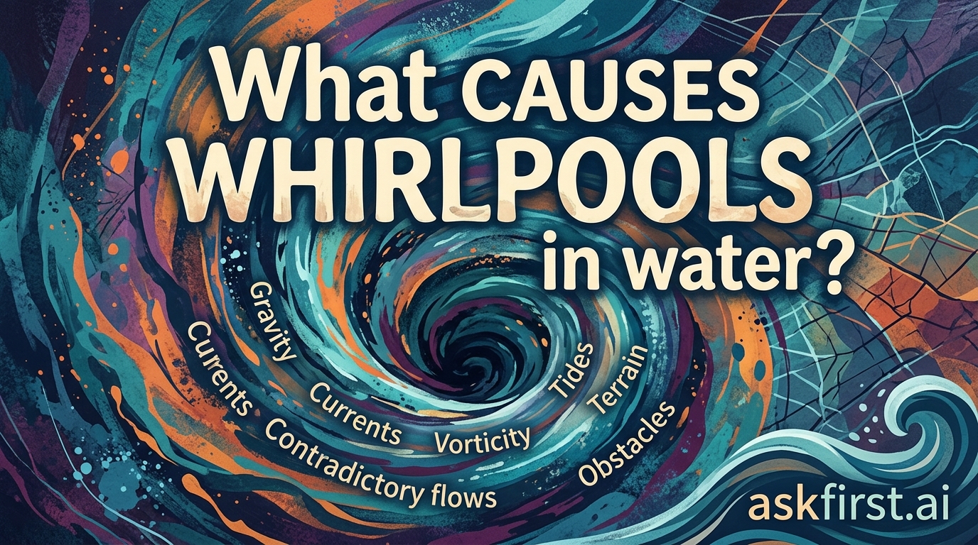 What causes whirlpools in water? What causes whirlpools in water?