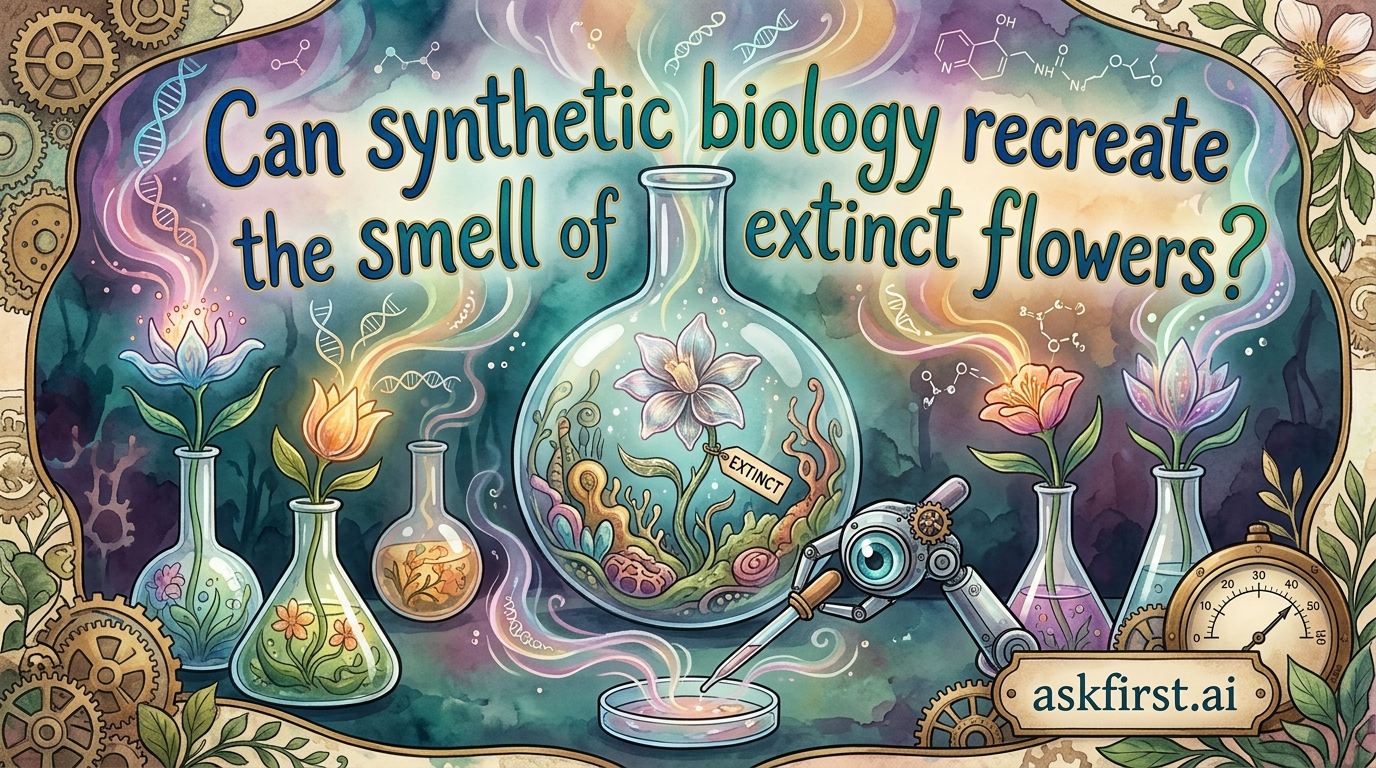 Can synthetic biology recreate the smell of extinct flowers? Can synthetic biology recreate the smell of extinct flowers?