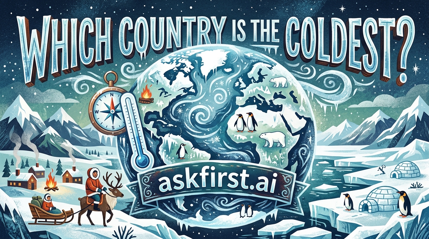 Which country is the coldest? Which country is the coldest?