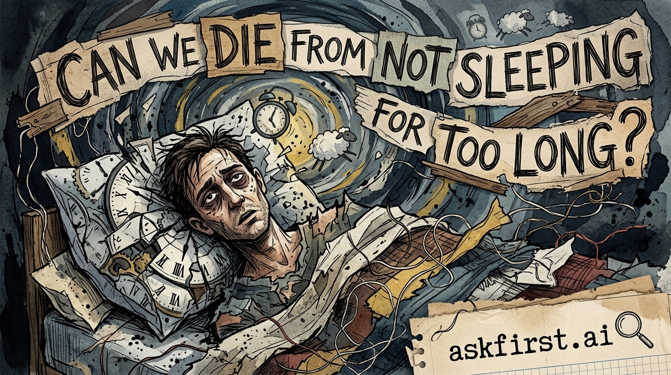 Can we die from not sleeping for too long? Can we die from not sleeping for too long?