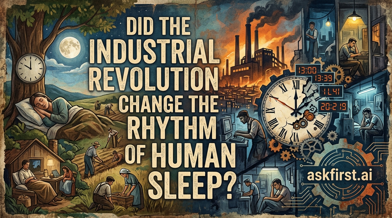 Did the industrial revolution change the rhythm of human sleep? Did the industrial revolution change the rhythm of human sleep?