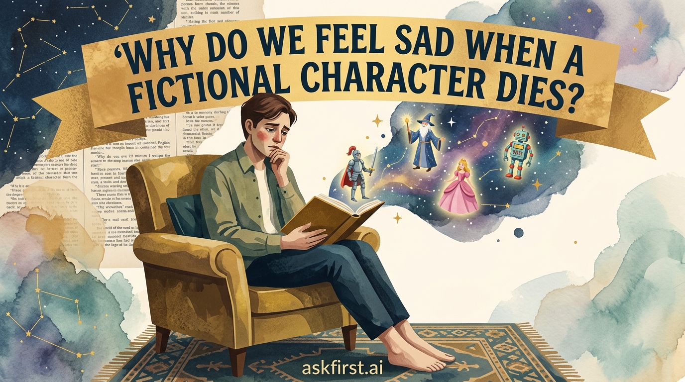 Why do we feel sad when a fictional character dies? Why do we feel sad when a fictional character dies?