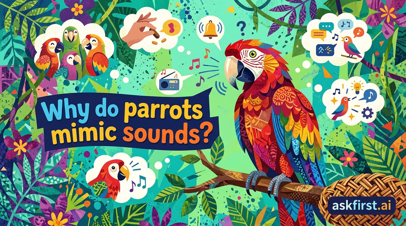 Why do parrots mimic sounds? Why do parrots mimic sounds?