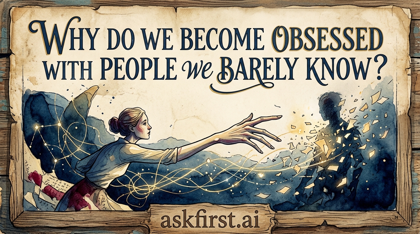 Why do we become obsessed with people we barely know? Why do we become obsessed with people we barely know?