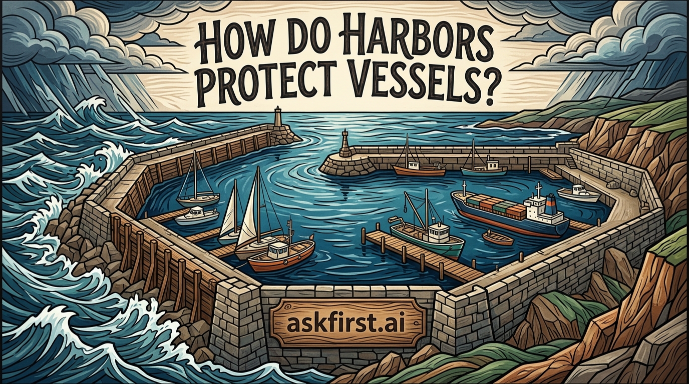 How do harbors protect vessels? How do harbors protect vessels?